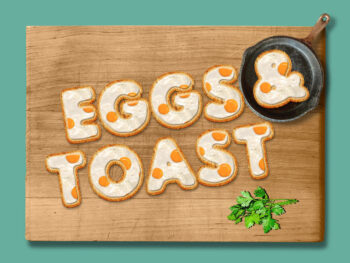 Eggs and Toast Breakfast Font