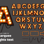 Marquee Lights Text Effect