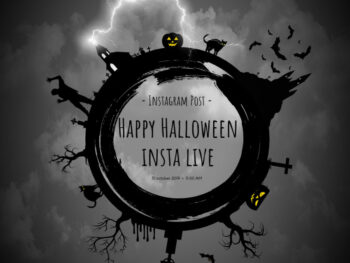 Creepy Halloween Instagram Post