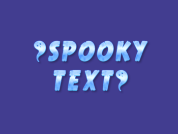 spooky text effect halloween