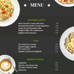 Italian menu template