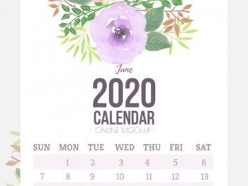 Floral Calendar Design