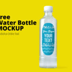 Free Water Bottle Mockup