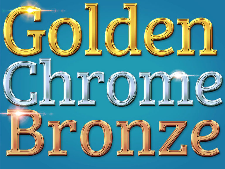 Gold Silver Bronze Letters