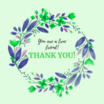 Thank you card template