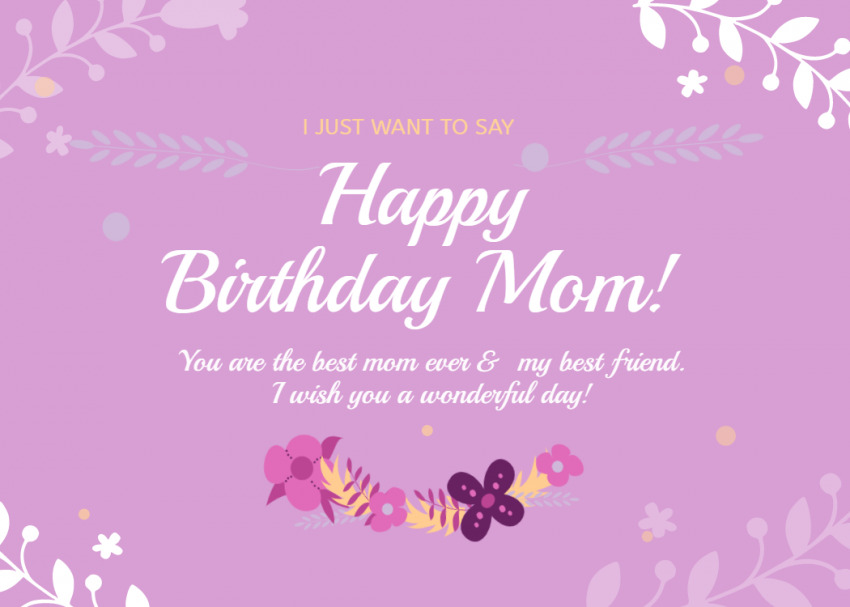Birthday Card for Mom