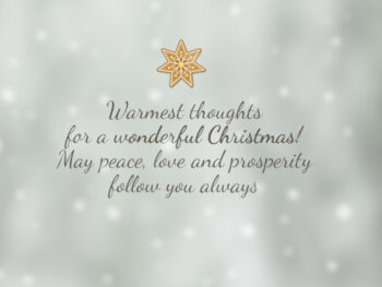 Christmas Card Message