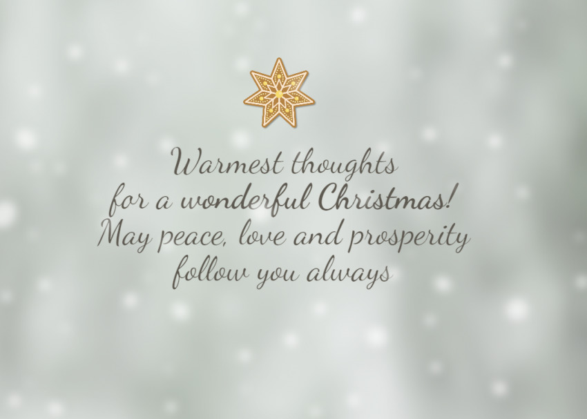 Christmas Card Message