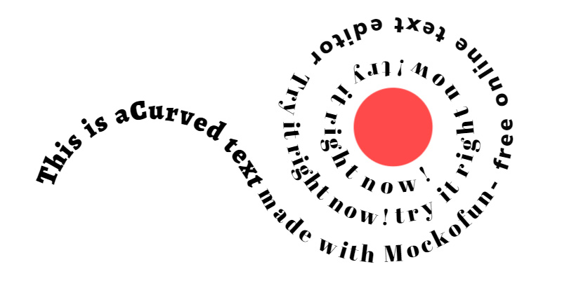 🌈[FREE] Curved Text Generator: Make Curved Text