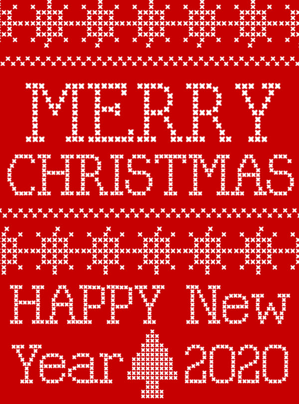 Cross Stitch Christmas Card