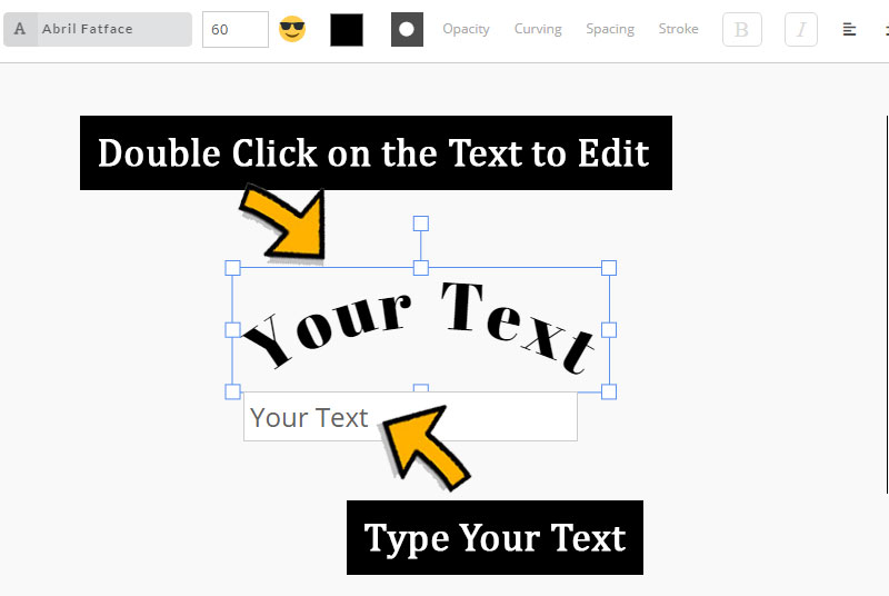 Free Curved Text Tool