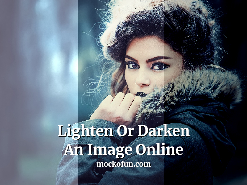 Lighten An Image Or Darken An Image Online