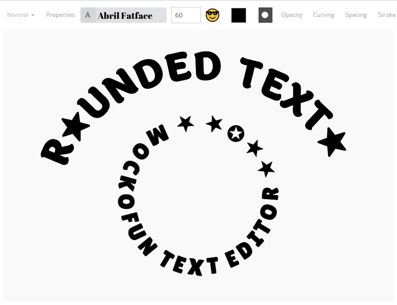 Curved Text Generator: Add curved text to designs