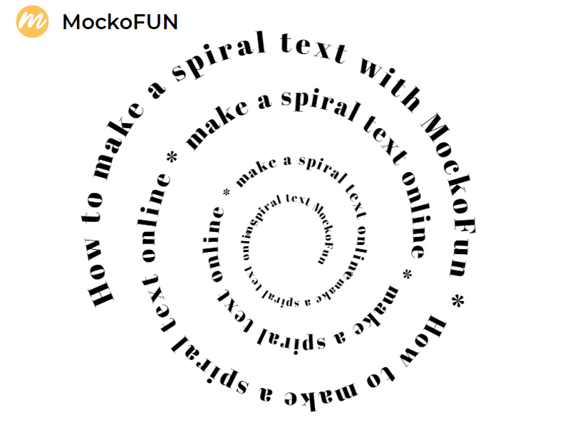 Spiral Text