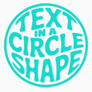 Text in Circle Shape