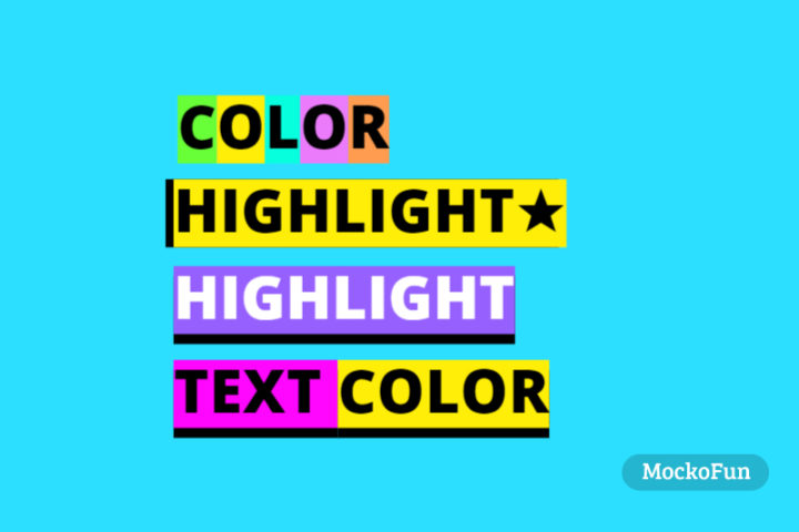 Text with Background Color