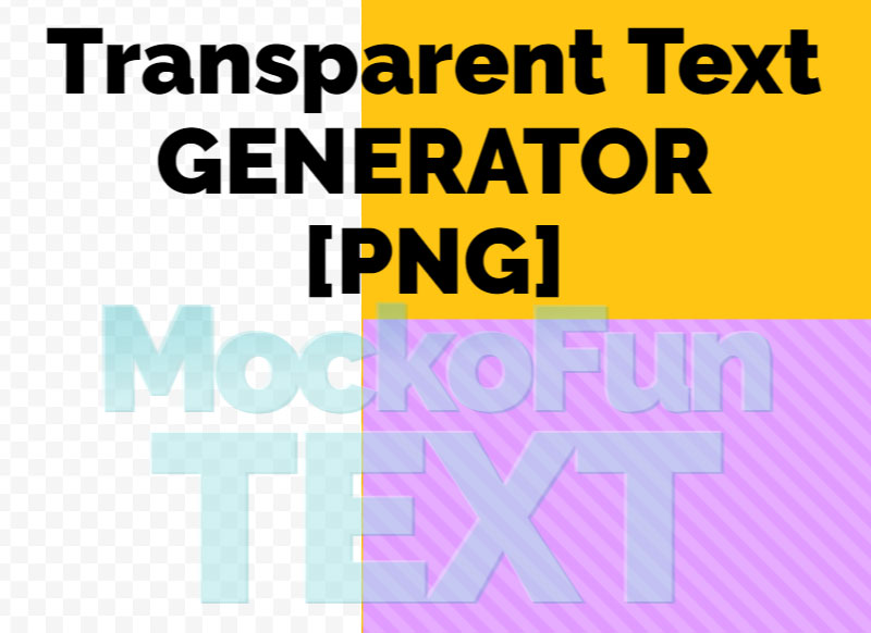 Transparent Text Generator