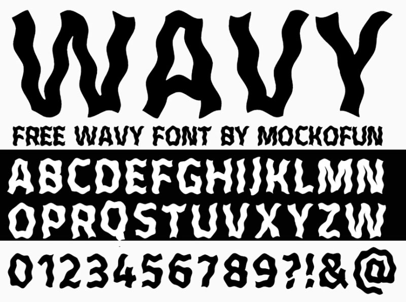 Wavy Font