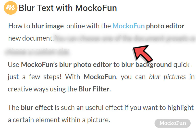 Blur Text