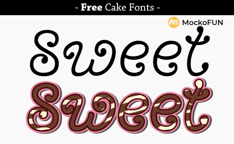 Free Cake Fonts Mockofun