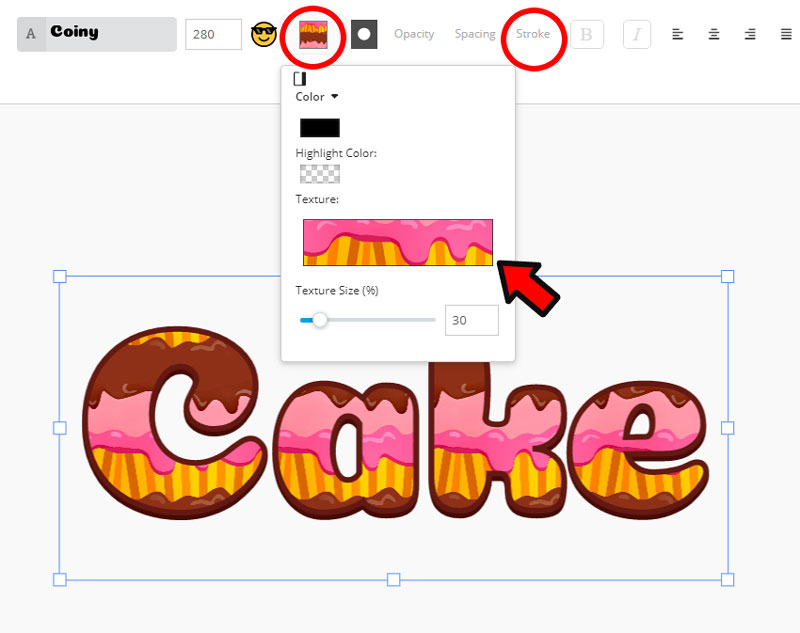 Cake Text Effect Online