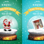 Snow Globe Christmas Cards