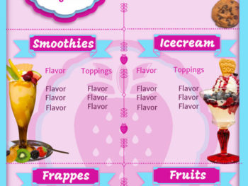 Dessert Menu