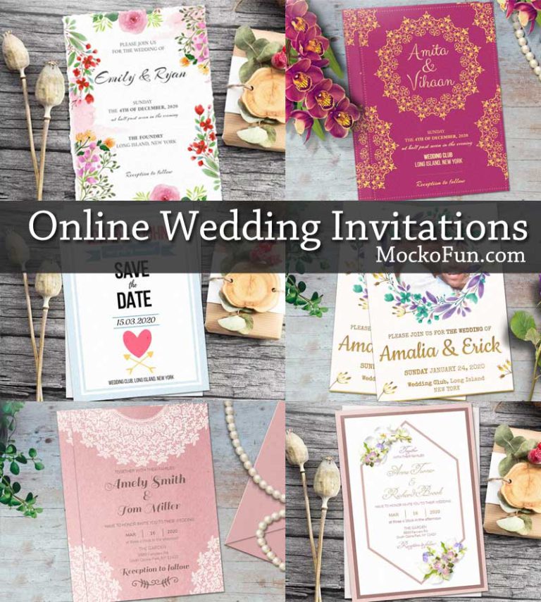 (FREE) Online Wedding Invitation - MockoFUN
