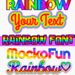 Rainbow Text Generator