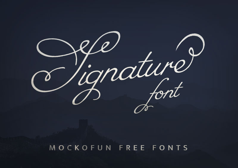 Signature Font