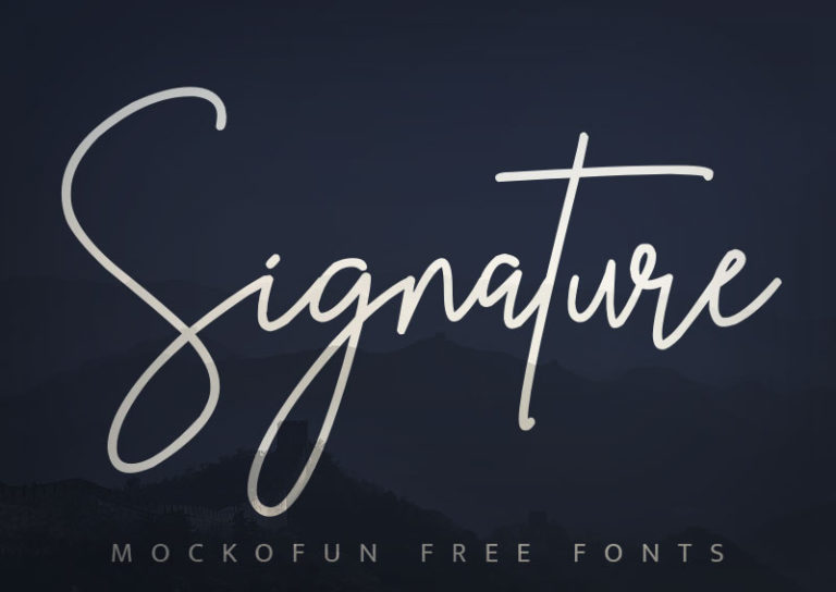 Free Signature Fonts Mockofun