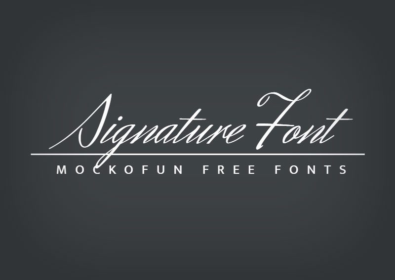 Signature Font