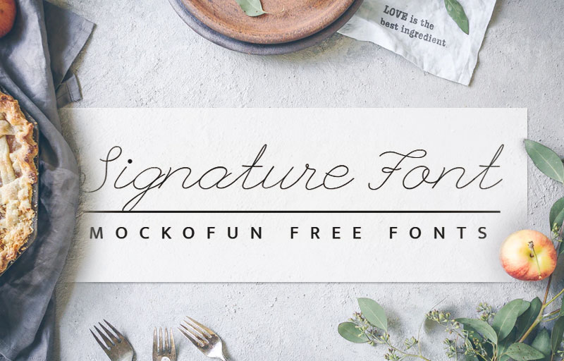 Signature Font