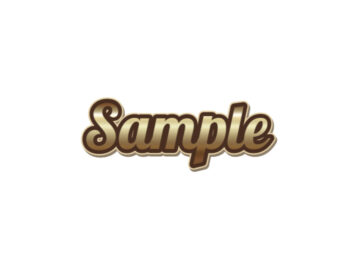 Gold Sticker Text Style