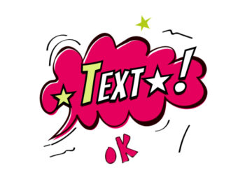 Speech Bubble with Text