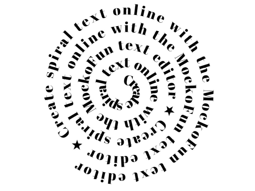 Spiral Text