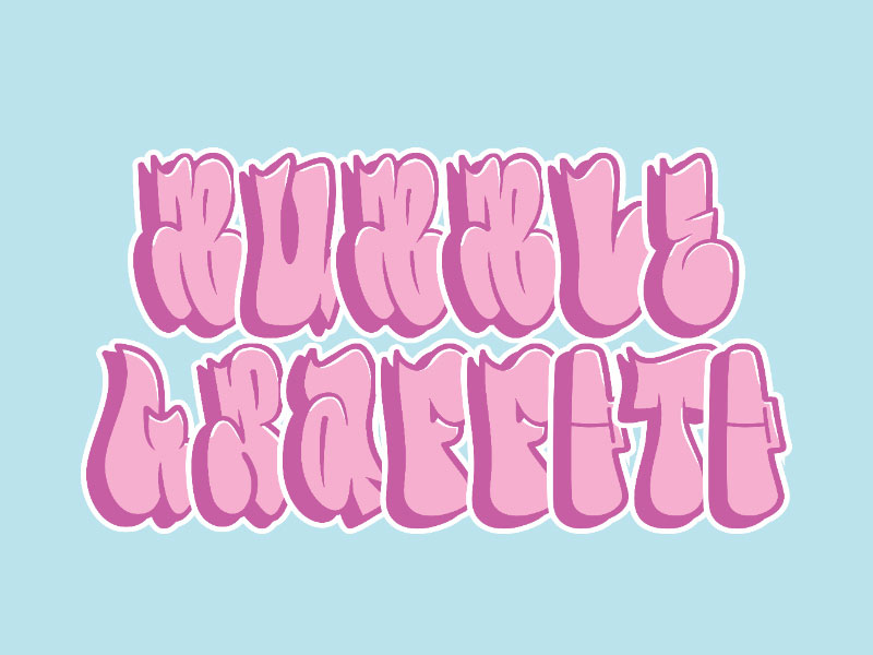 Graffiti Bubble Letters Printable