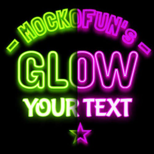 (FREE) Glow Text Generator MockoFUN