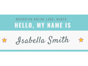 Name Label Stickers
