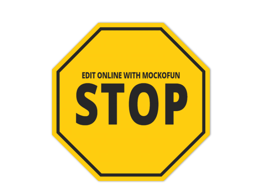  FREE Stop Sign Shape MockoFUN