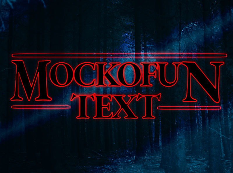 FREE) Stranger Things Text - MockoFUN