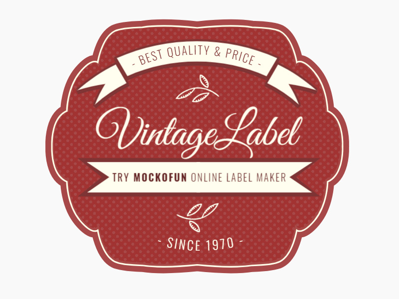 Vintage Label Template