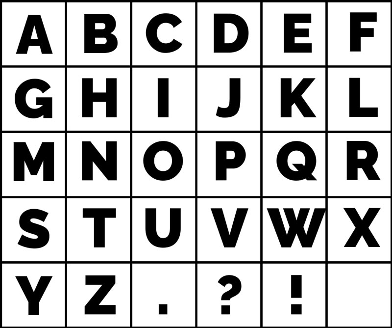 Alphabet Grid