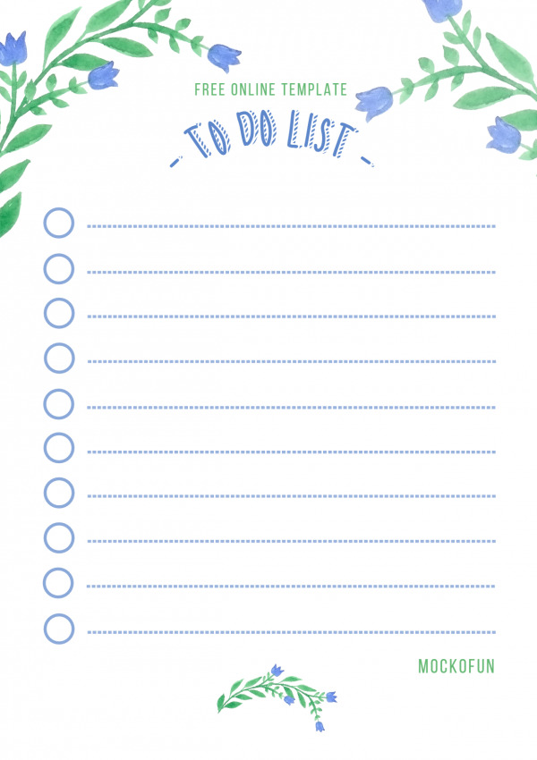 cute to do list template