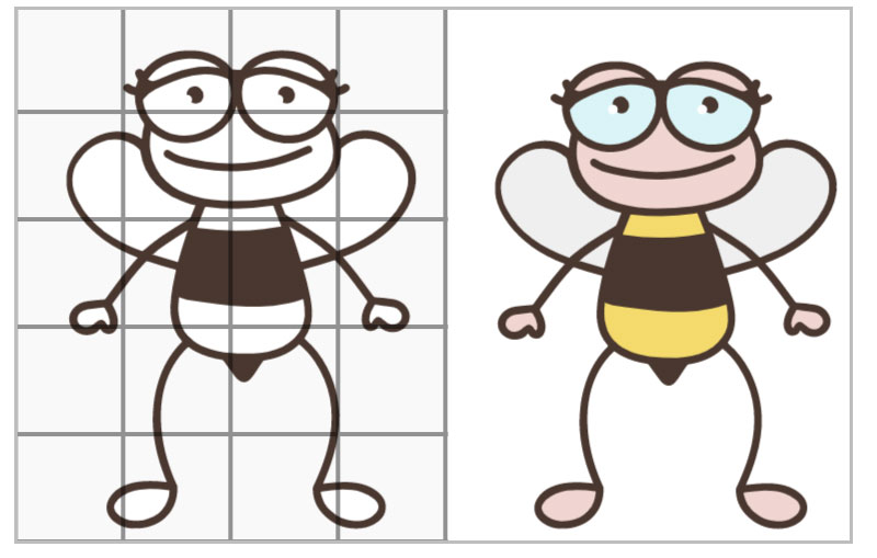 Grid Drawings for Kids