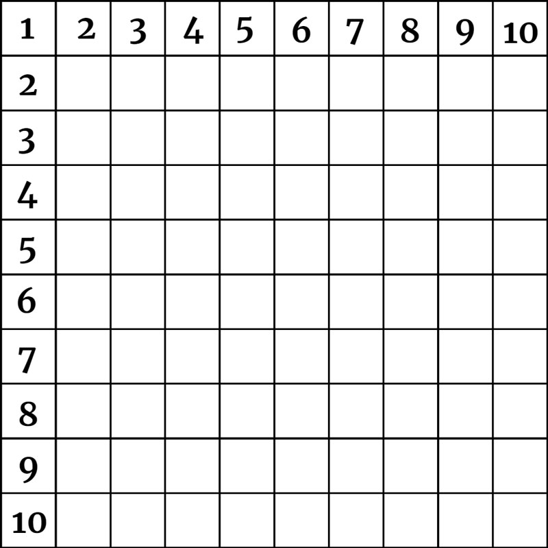 Grid With Numbers