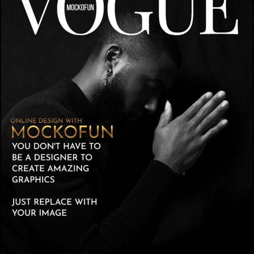[FREE] Vogue Cover Template - MockoFUN