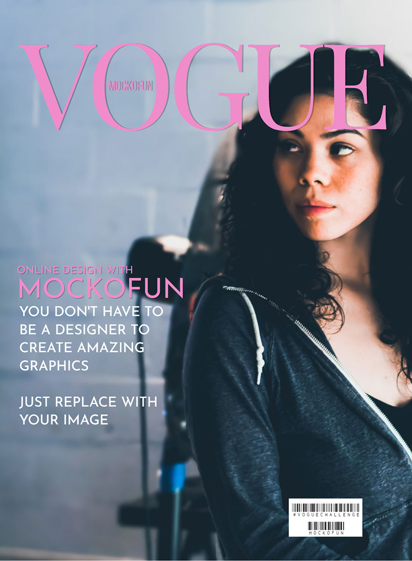 120122 Vogue magazine customizable template