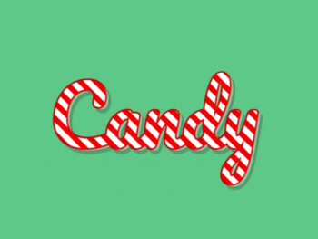 Candy Cane Text