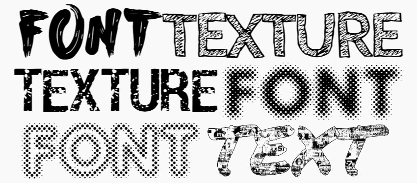 Fonts with Texture